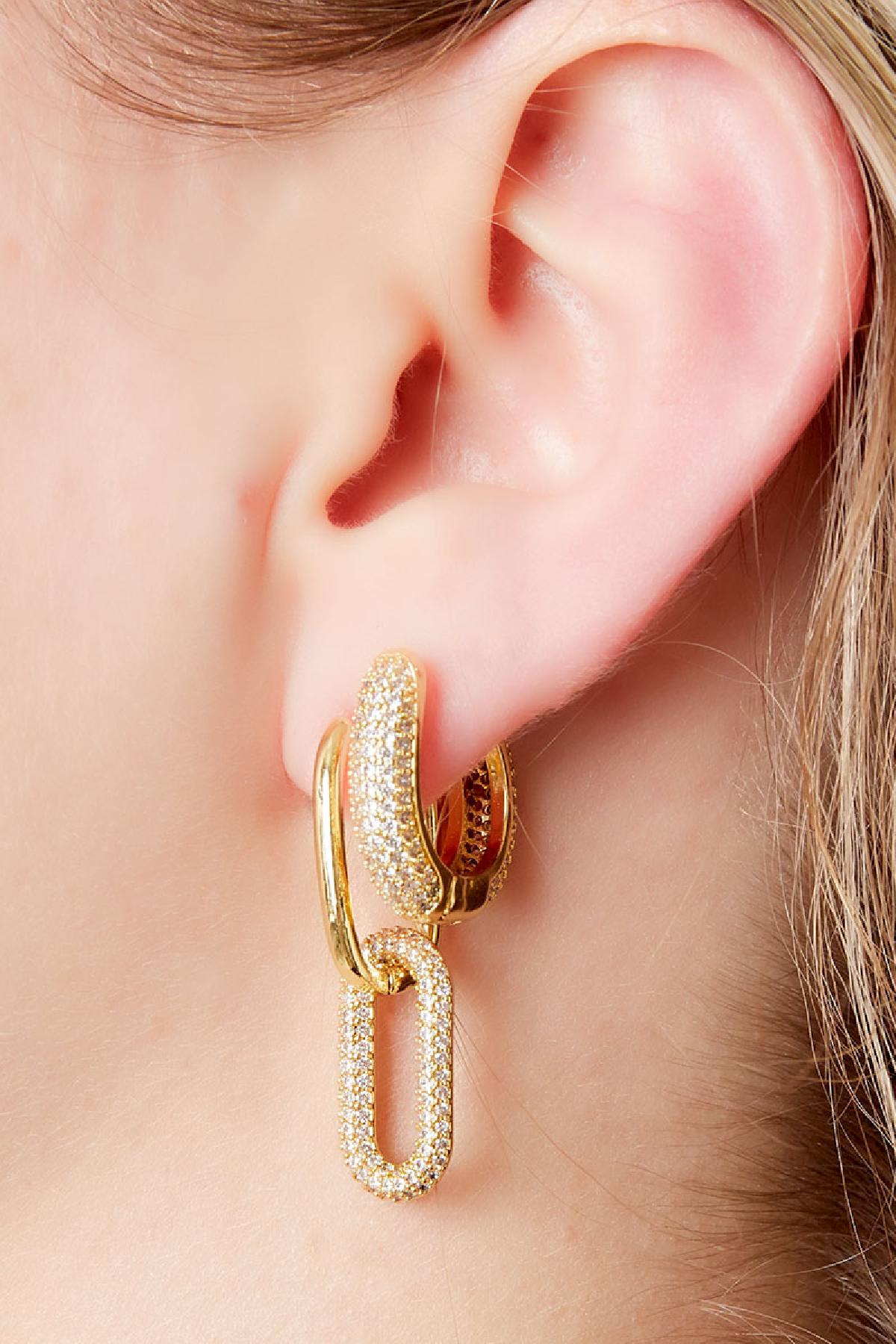 Boucles d'oreilles en cuivre rondes Fuchsia Cuivré h5 Image2